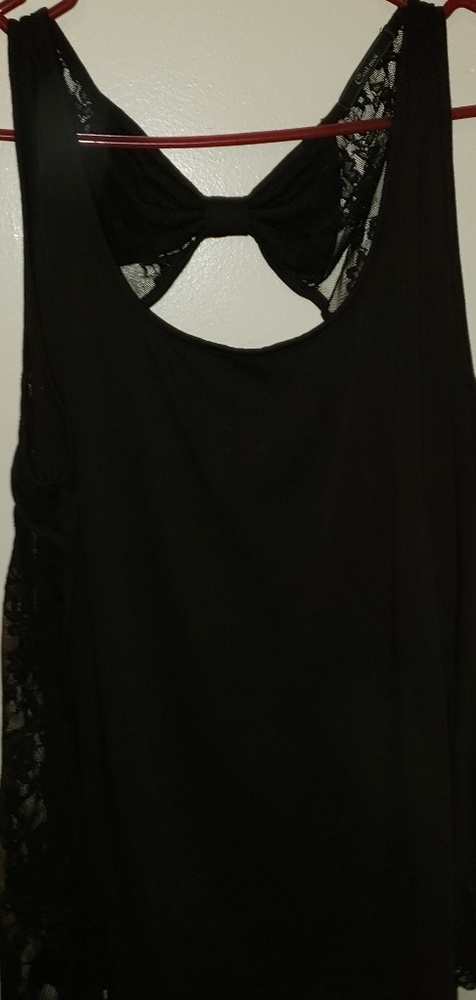 Black tank top